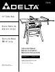 Delta TS350 Instruction Manual