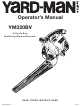 Yard-Man YM320BV Operator's Manual