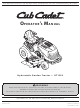 Cub Cadet GT1554 Operator's Manual