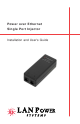 LAN Power Systems LP2521 Installation And User Manual