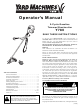 Yard Machines Y780 Operator's Manual
