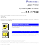 Panasonic KX-P7100 Operating Instructions Manual