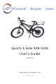 Golden Motor Sports E-bike SEB-350L User Manual