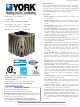 York YHJF18 Technical Manual