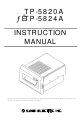SANEI ELECTRIC uTP-5824A Instruction Manual