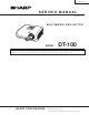 Sharp DT-100 Service Manual