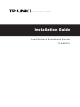 TP-LINK TL-R480T Installation Manual