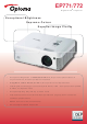 Optoma EP771 Specifications