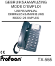 Profoon TX-555 User Manual