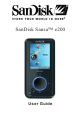 SanDisk Sansa e200 User Manual