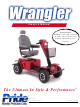 Pride Mobility Wrangler Owner's Manual