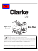 Clarke Mini-Max 26 Operator's Manual