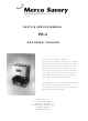 Merco PD-4 Parts & Service Manual