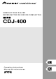 Pioneer CDJ-400 Operating Instructions Manual