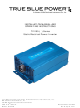 True blue power TI1200 Series Installation Manual And Operating Instructions