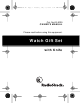 Radio Shack Watch Gift Set Owner's Manual