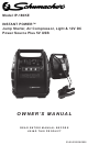 Schumacher INSTANT POWER IP-180KE Owner's Manual
