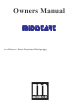 Miditech MIDI controller keyboard Owner's Manual
