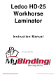 Ledco HD-25 Instruction Manual