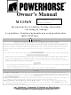 Powerhorse M1156N Owner's Manual