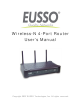 Eusso Wireless-N 4-Port Router User Manual