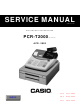 Casio PCR-T2000 Service Manual