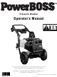 Briggs & Stratton PowerBoss Operator's Manual