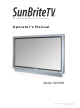 SunBriteTV 3220HD Operator's Manual
