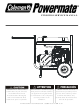 Coleman Powermate PW0933501 Service Manual