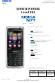 Nokia N77 Service Manual