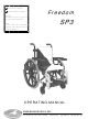 Freedom Designs SP3 Operating Manual