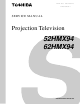 Toshiba 52HMX94 Service Manual