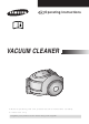 Samsung VACUUM CLEANER Operating Instructions Manual
