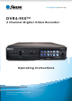 Swann DVR4-950 Operating Instructions Manual