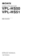 Sony VPL-HS51 Service Manual