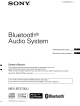 Sony MEX-BT3700U Operating Instructions Manual