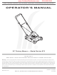 MTD 070 series Operator's Manual