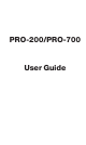 Sanyo PRO-700 User Manual