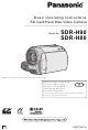 Panasonic SDR-H80 Basic Operating Instructions Manual