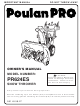 Poulan Pro PR624ES Owner's Manual
