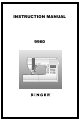 Singer 9960 Instruction Manual