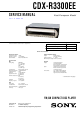 Sony CDX-R3300EE Service Manual
