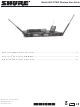 Shure UHF-R MW User Manual