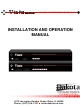 Dakota Computer Solutions Vista Installation And Operation Manual