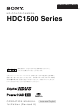 Sony HDC1500 Series Operation Manual