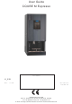 Crem International CQUBE M Espresso User Manual