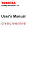 Toshiba C70-B User Manual