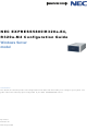 NEC EXPRESS5800 Configuration Manual