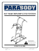 ParaBody 813 Owner's Manual