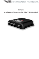 Standard Horizon FF525 Installation And Operation Manual